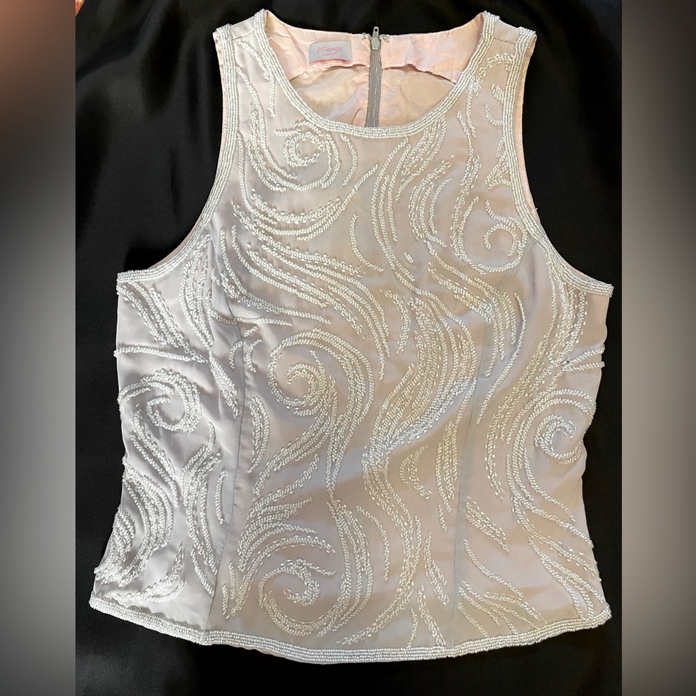 Women’s beaded top for evening occasions